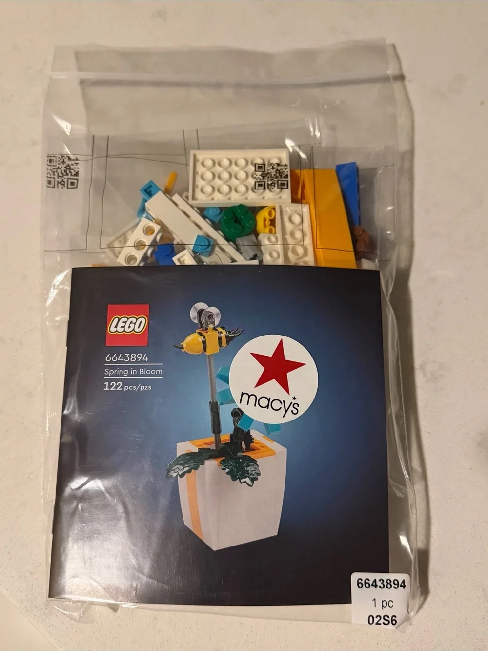 Lego Spring In Bloom Moving Bee Building Toy Set, 6568276, 122 Pieces, NEW